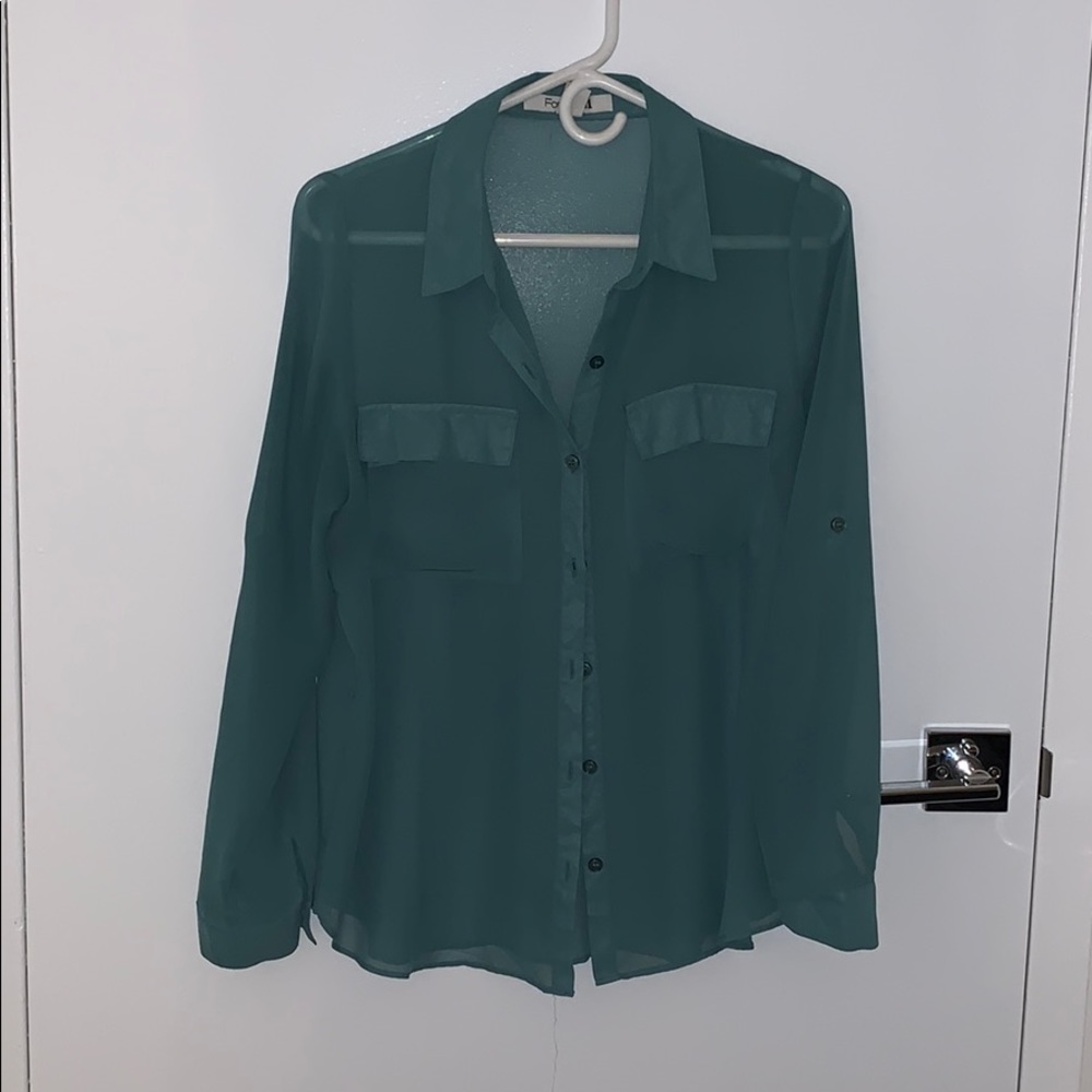 Sheer button-up from Forever 21